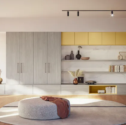 Parete Attrezzata Living LV719 di Giessegi