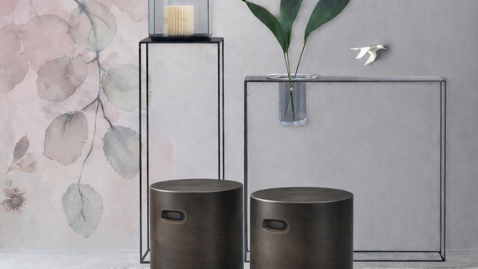 Pouf Nappe in gres porcellanato di Adriani e Rossi