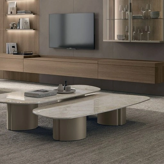 Tavolino Nemo con top in gres di Tomasella