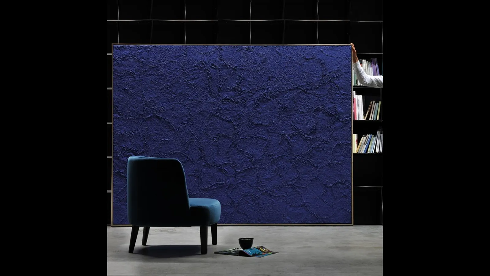 Quadro artistico in stucco e resina eseguito manualmente Oceano di Adriani e Rossi