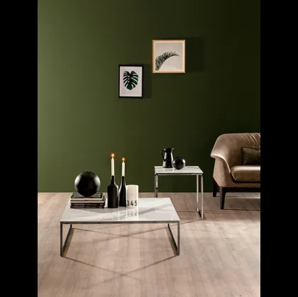 Tavolino moderno Central con top in ceramica di Tonin Casa