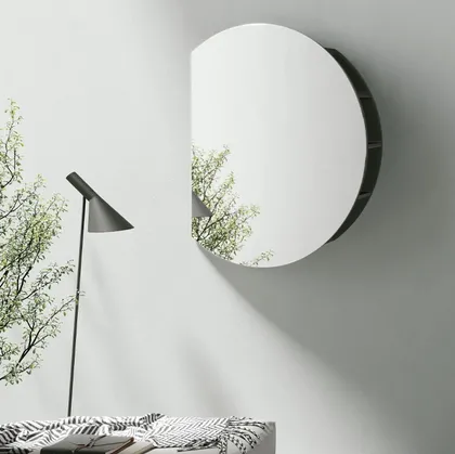 Specchio rotondo con compartimento laterale Token di Target Point