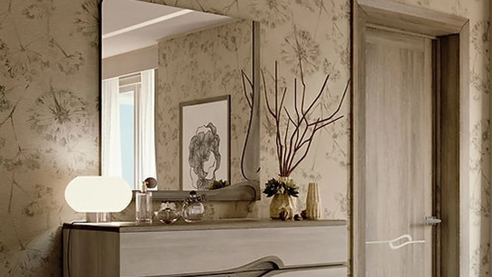 Specchiera Touchet di Fasolin