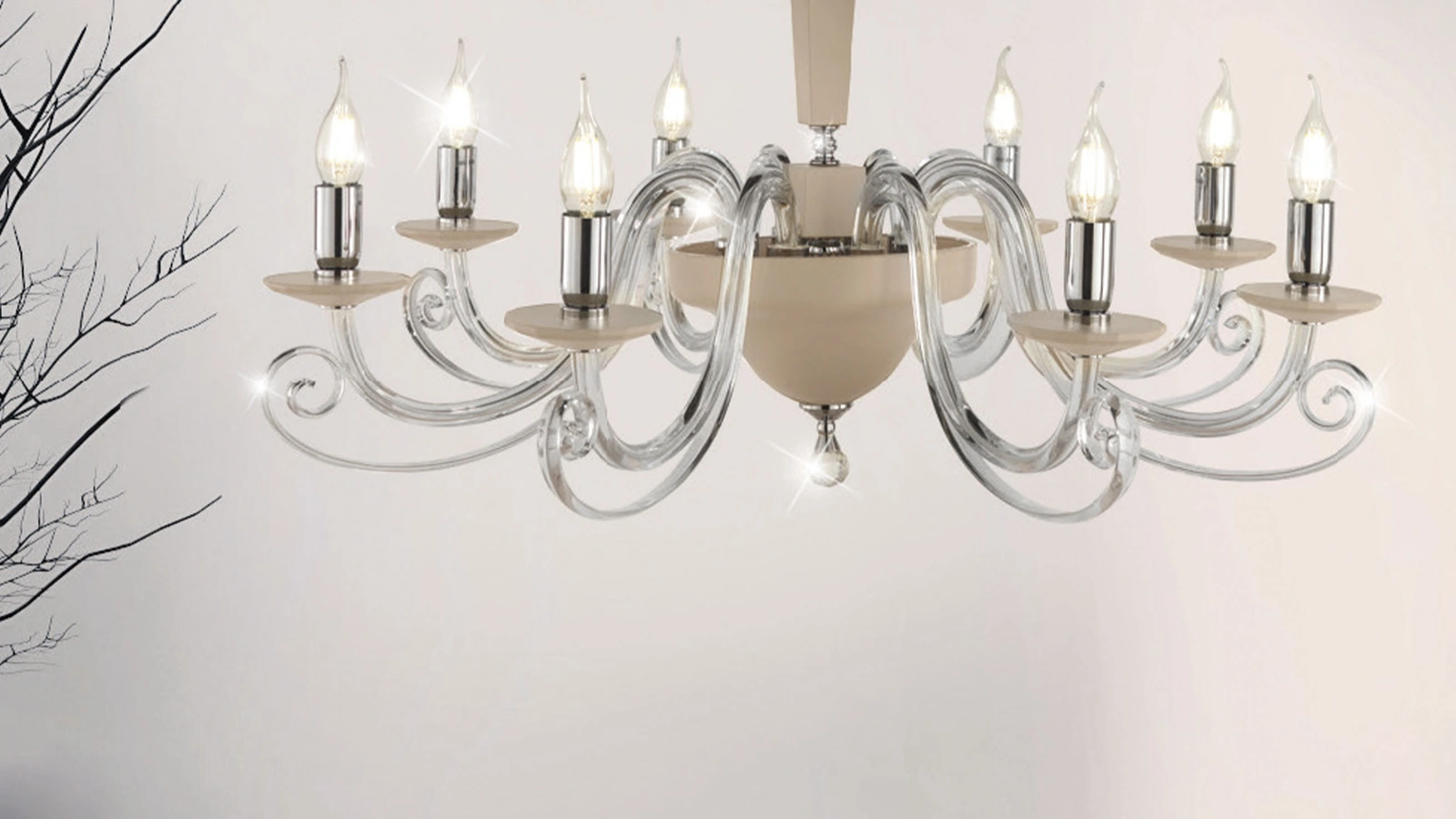 Lampada classica a sospensione Cherubini di Ondaluce