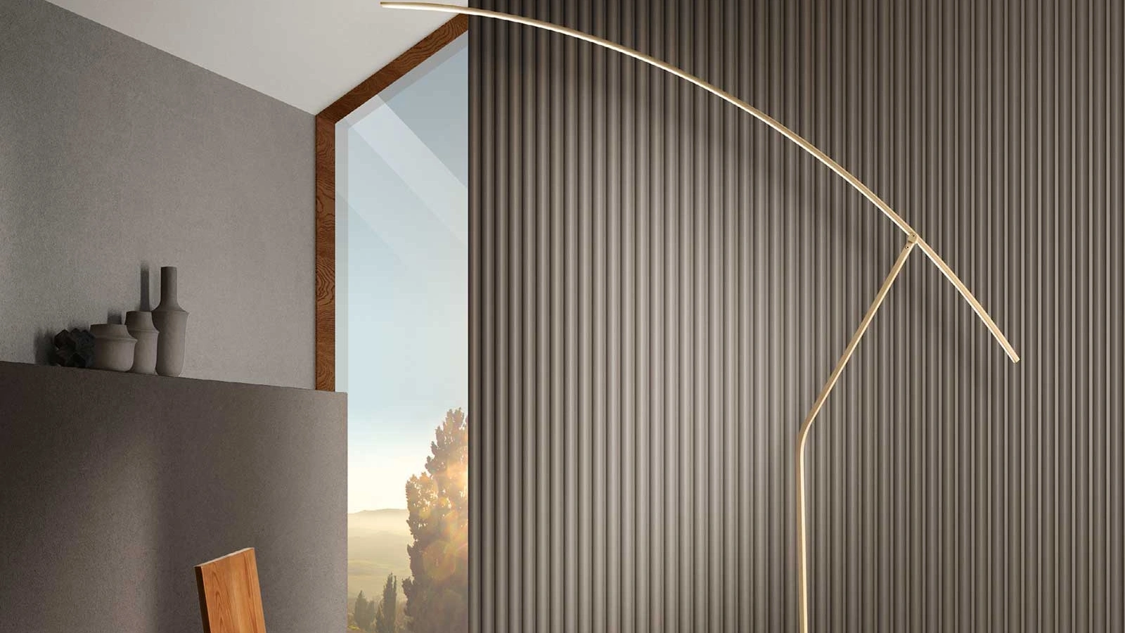 Lampada da terra Folaga di Ondaluce