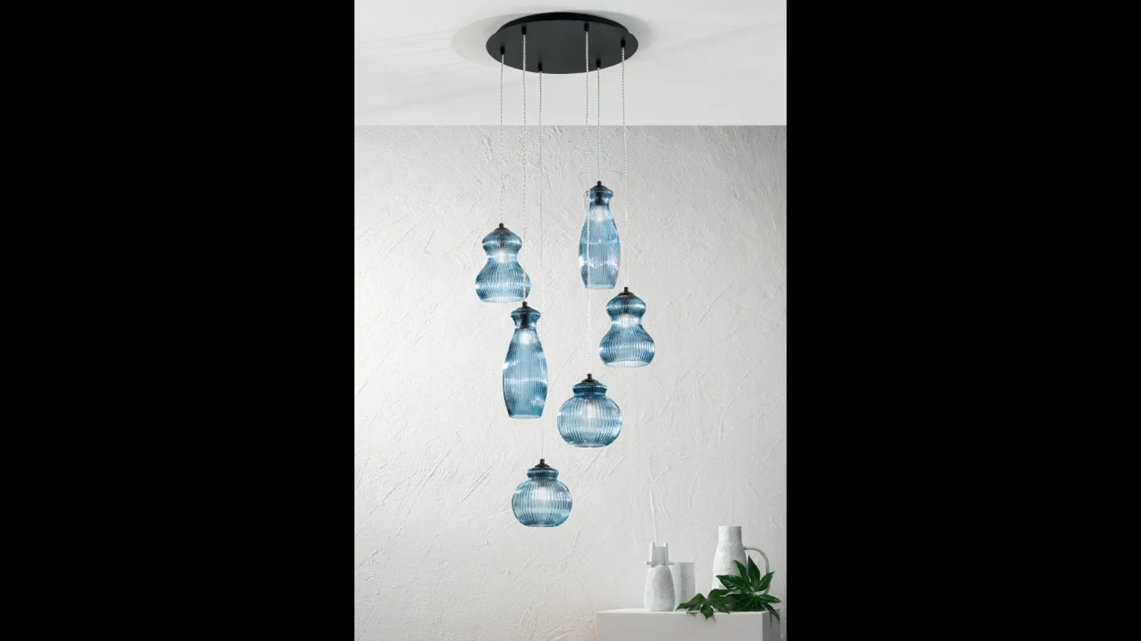 Lampada modulare a sospensione Madagascar di Ondaluce