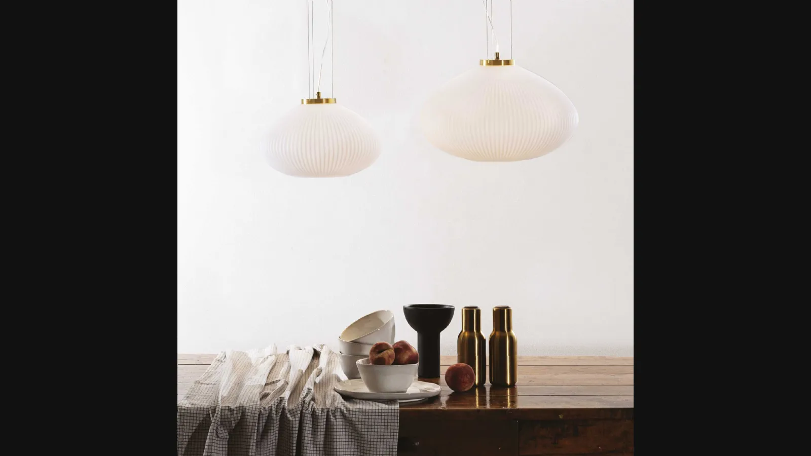 Lampada Plissé in vetro di Ideal Lux