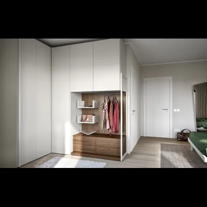 Armadio angolare con anta battente 09A di Cinquanta3