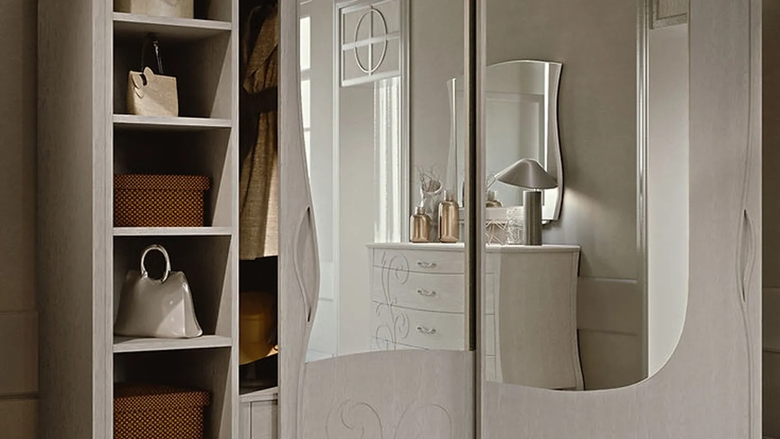 Armadio Mon Amour con ante scorrevoli di Fasolin