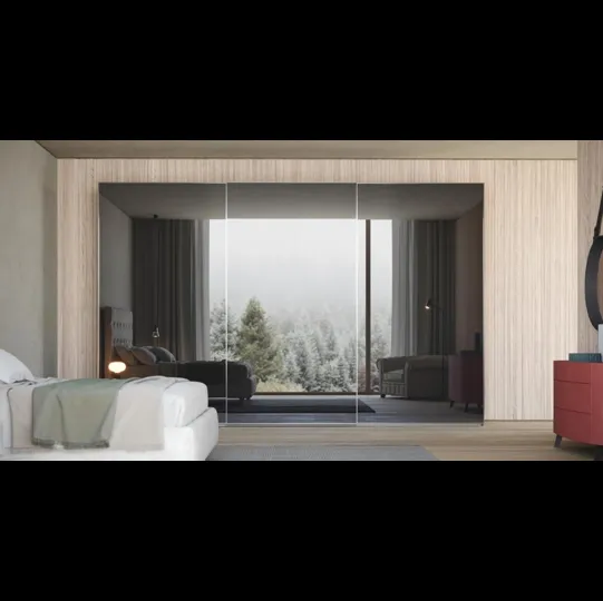 Armadio con ante scorrevoli a specchio Master D di Giessegi