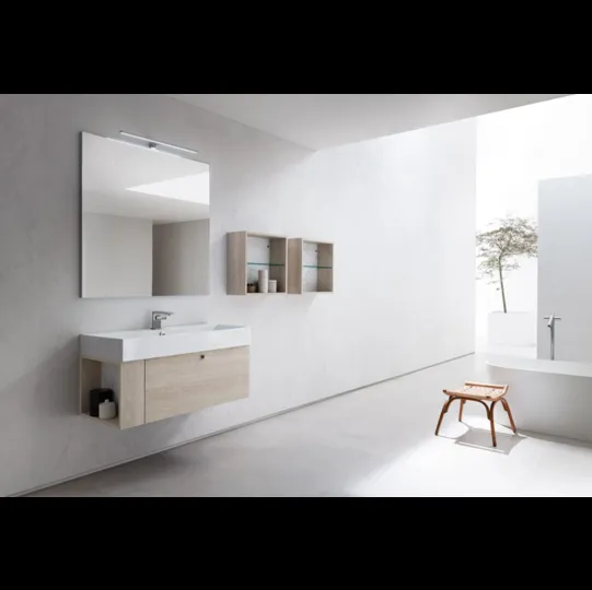 Mobile da Bagno sospeso in seta nobilitato B201 BD005 di Compab