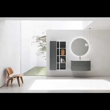 Mobile da Bagno sospeso in laccato opaco B201 BD027 di Compab