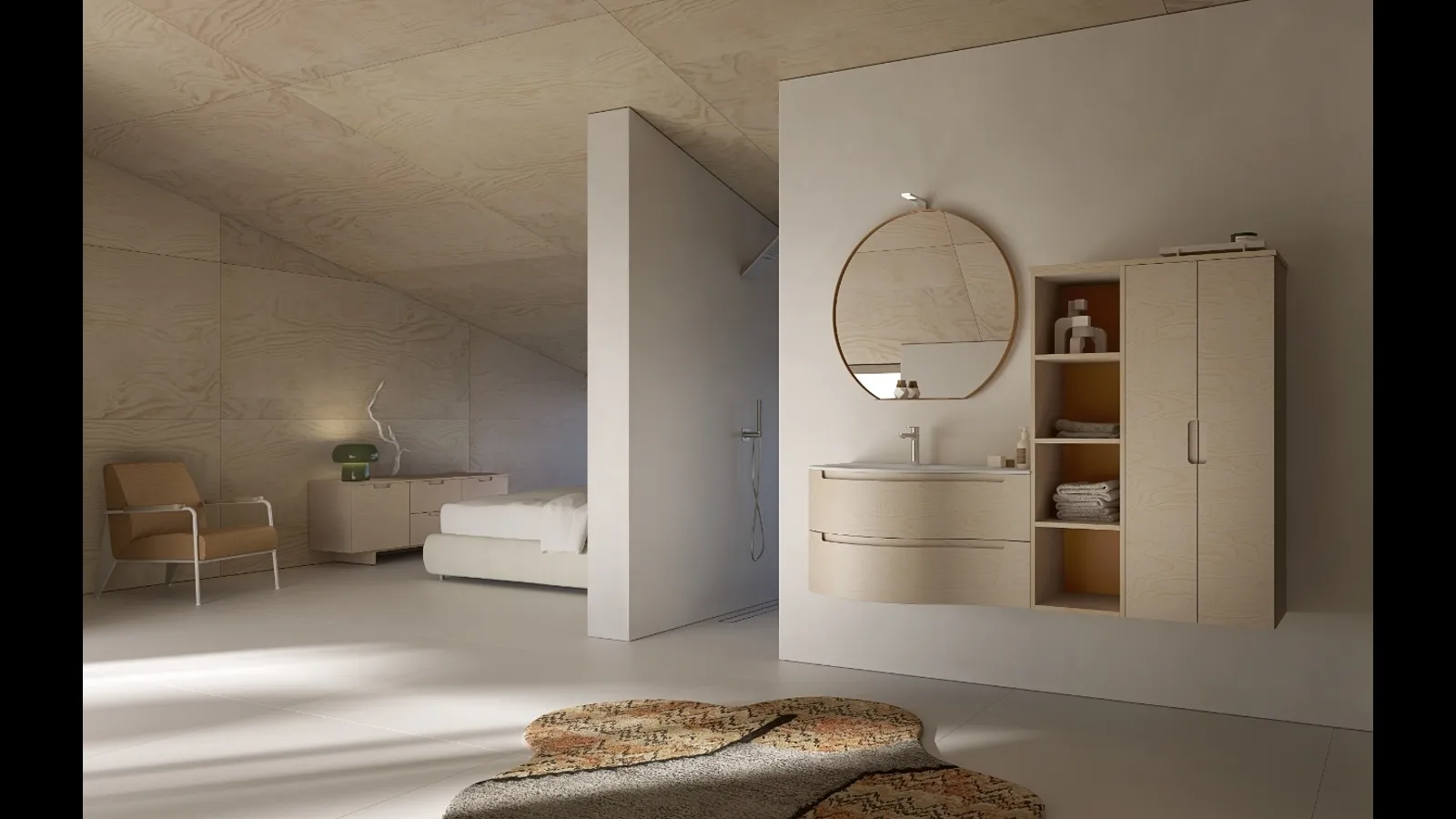 Mobile da Bagno sospeso STRATOS OS12 di Compab