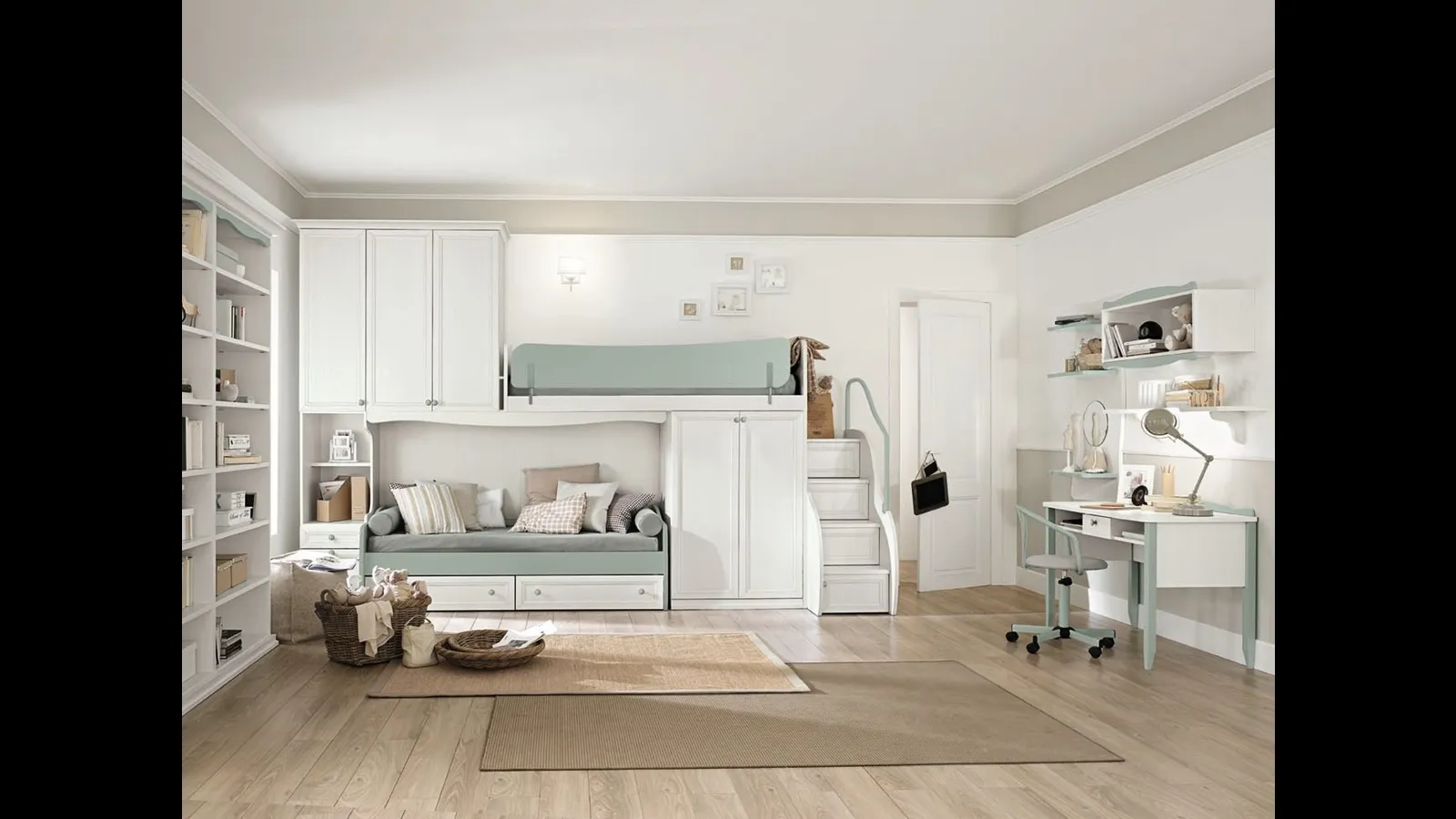 Cameretta a soppalco Arcadia AC022 di Colombini Casa