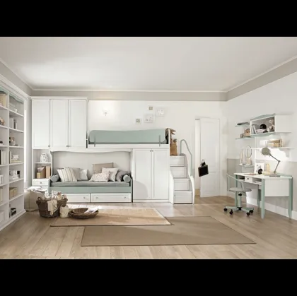 Cameretta a soppalco Arcadia AC022 di Colombini Casa