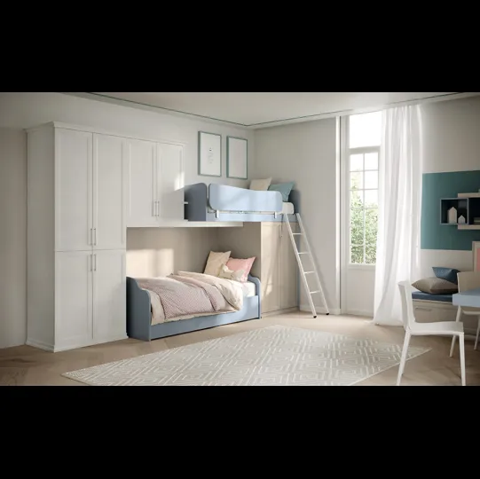 Cameretta a soppalco Arcadia AC024 di Colombini Casa