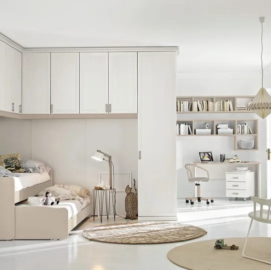 Cameretta a ponte con secondo letto scorrevole Arcadia AC031 di Colombini Casa