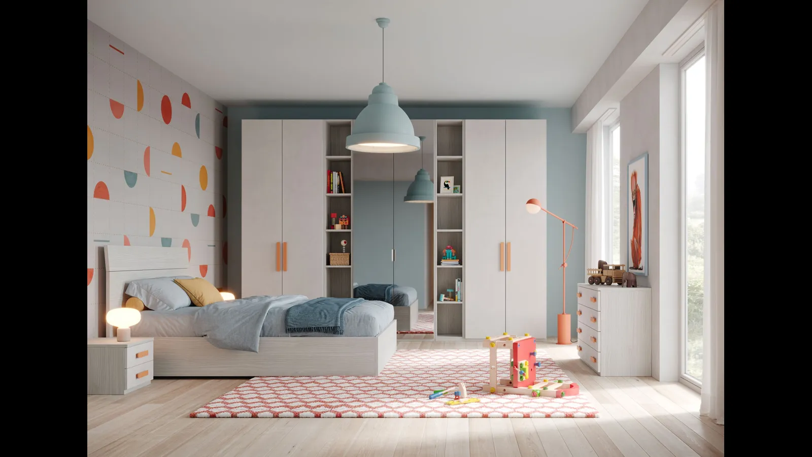 Cameretta componibile Fly CM 363 di Giessegi