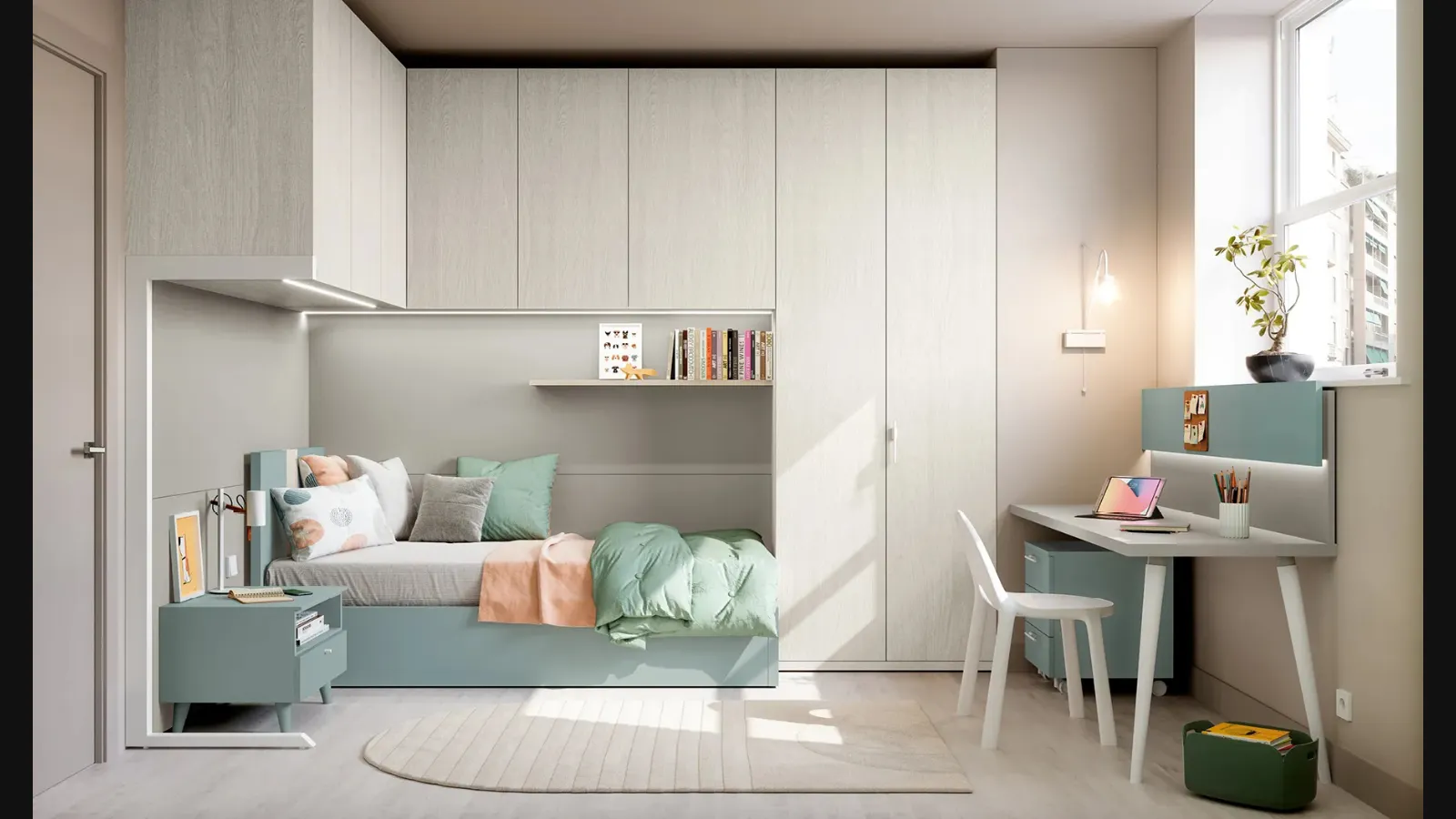 Cameretta a ponte Layout 03B di Doimo Cityline