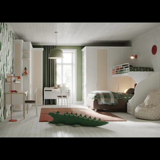 Cameretta con letti a castello Old CM 346 di Giessegi