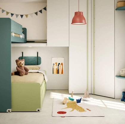 Cameretta Soppalco Scorrevole Slide di Nidi