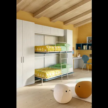 Cameretta con letti a scomparsa Top CM 319 di Giessegi