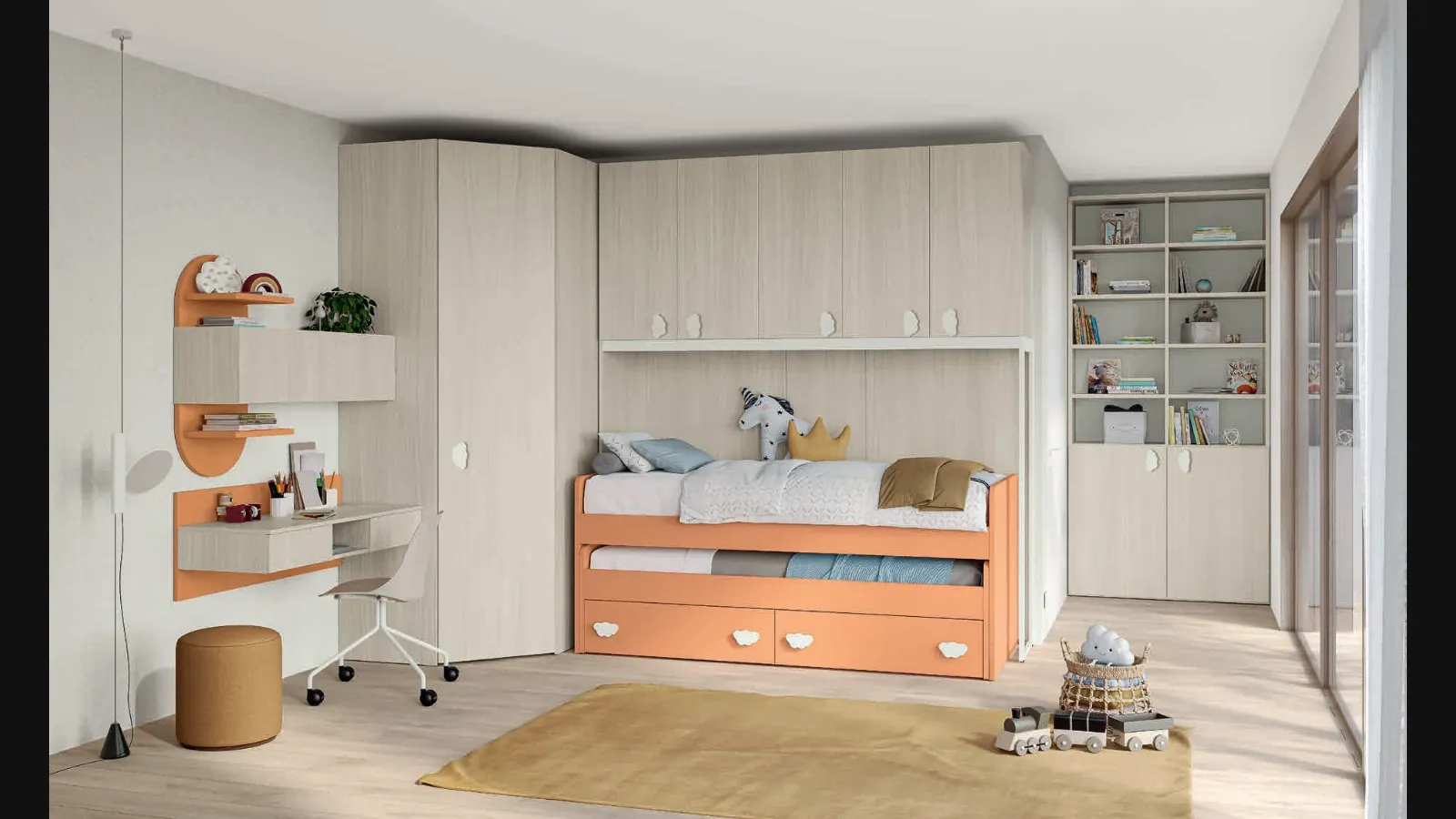 Cameretta a ponte Volo Kid C026 di Colombini Casa