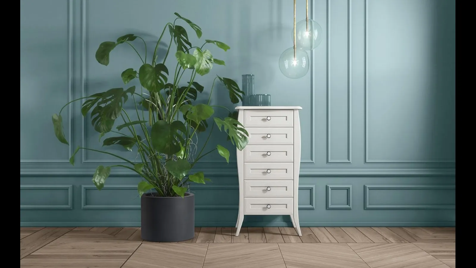 Cassettiera Arcadia Shabby Chic di Colombini Casa