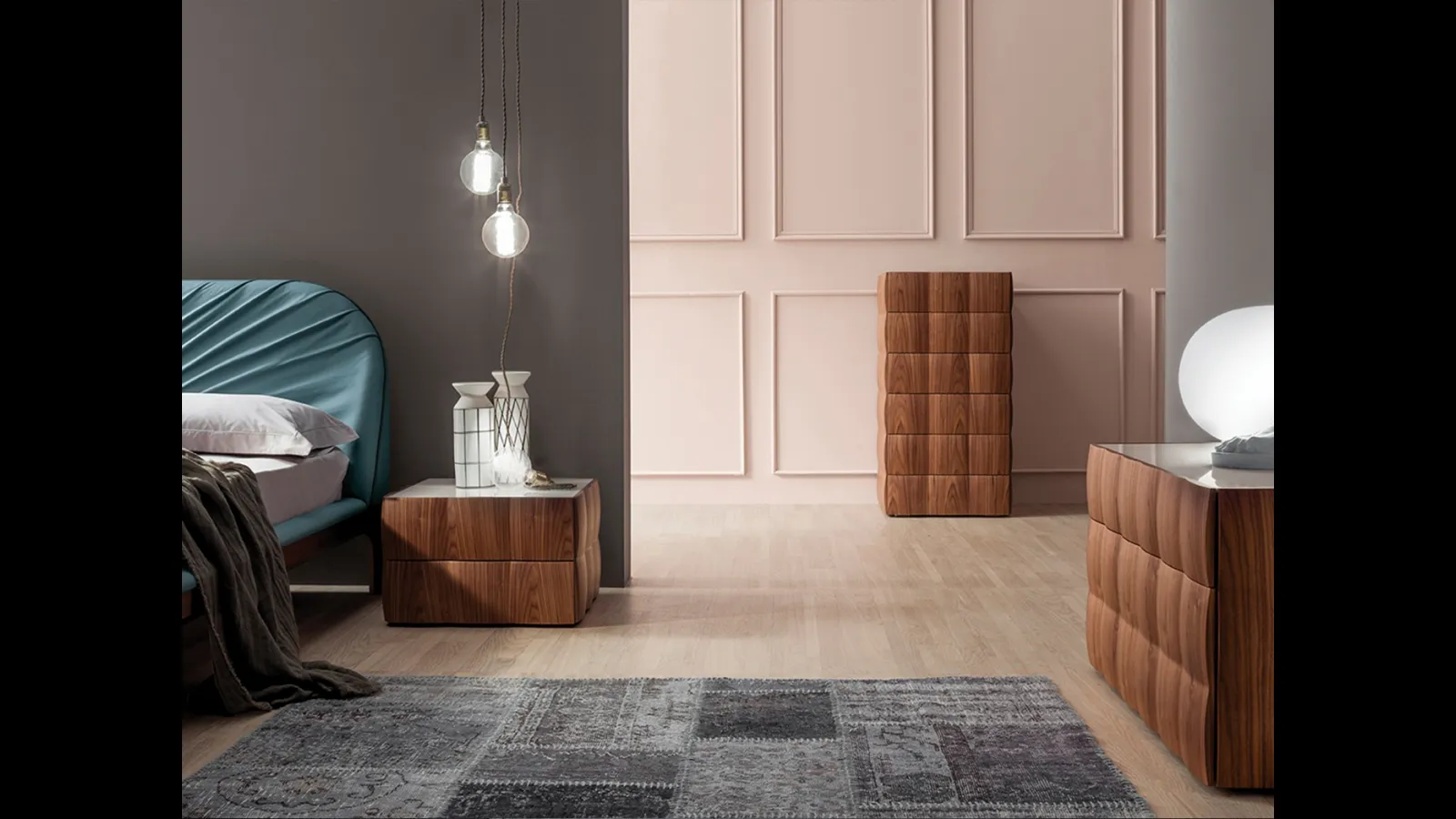 Gruppo Notte Venice in legno Noce Canaletto di Tonin Casa