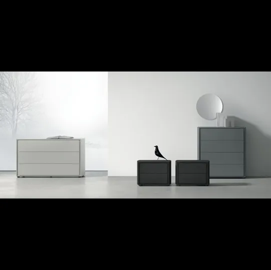 Gruppo Notte Tivoli in laccato o legno di Tomasella