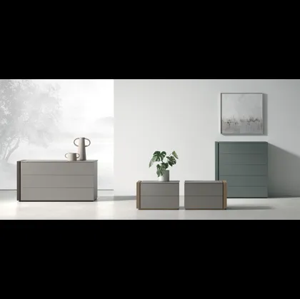 Gruppo Notte Capitol in laccato di Tomasella