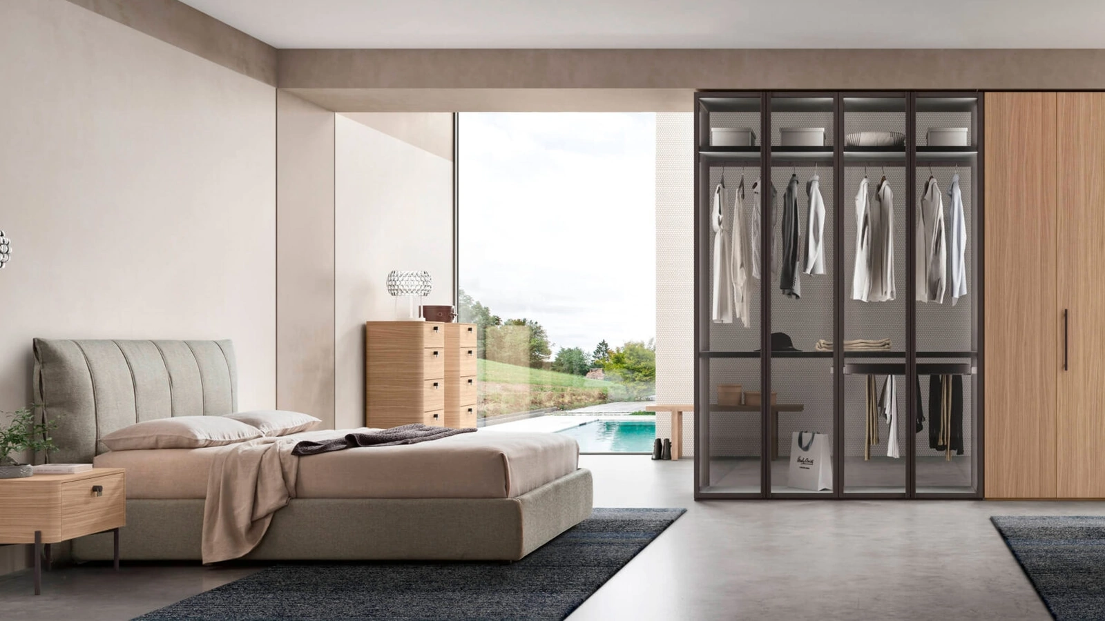 Letto imbottito Alby di Maronese