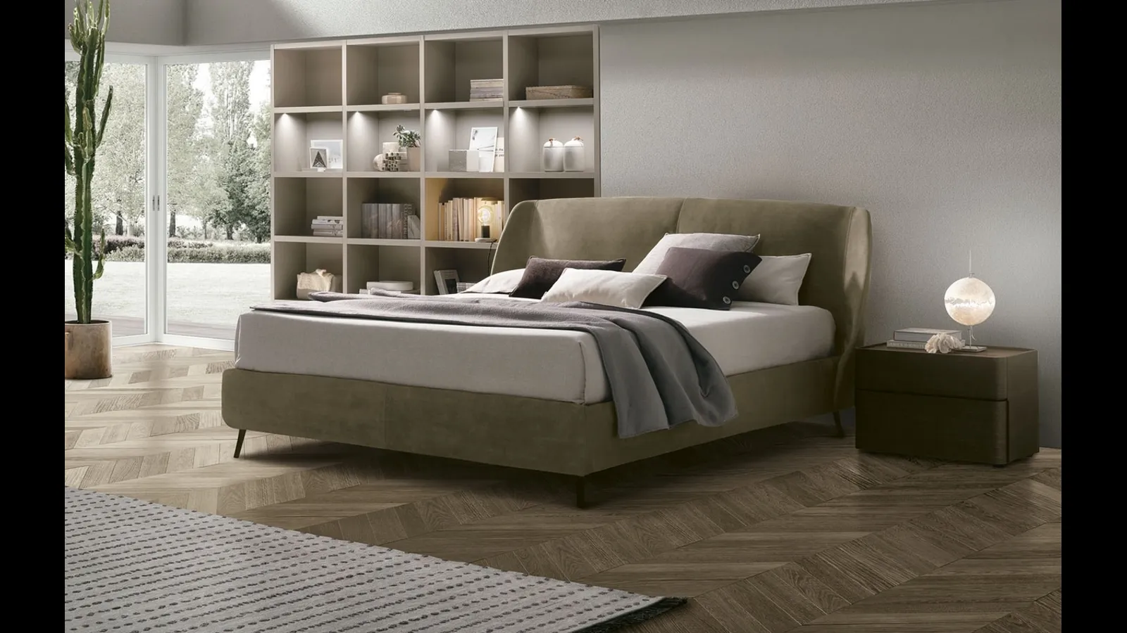 Letto con box contenitore Altea di Tomasella