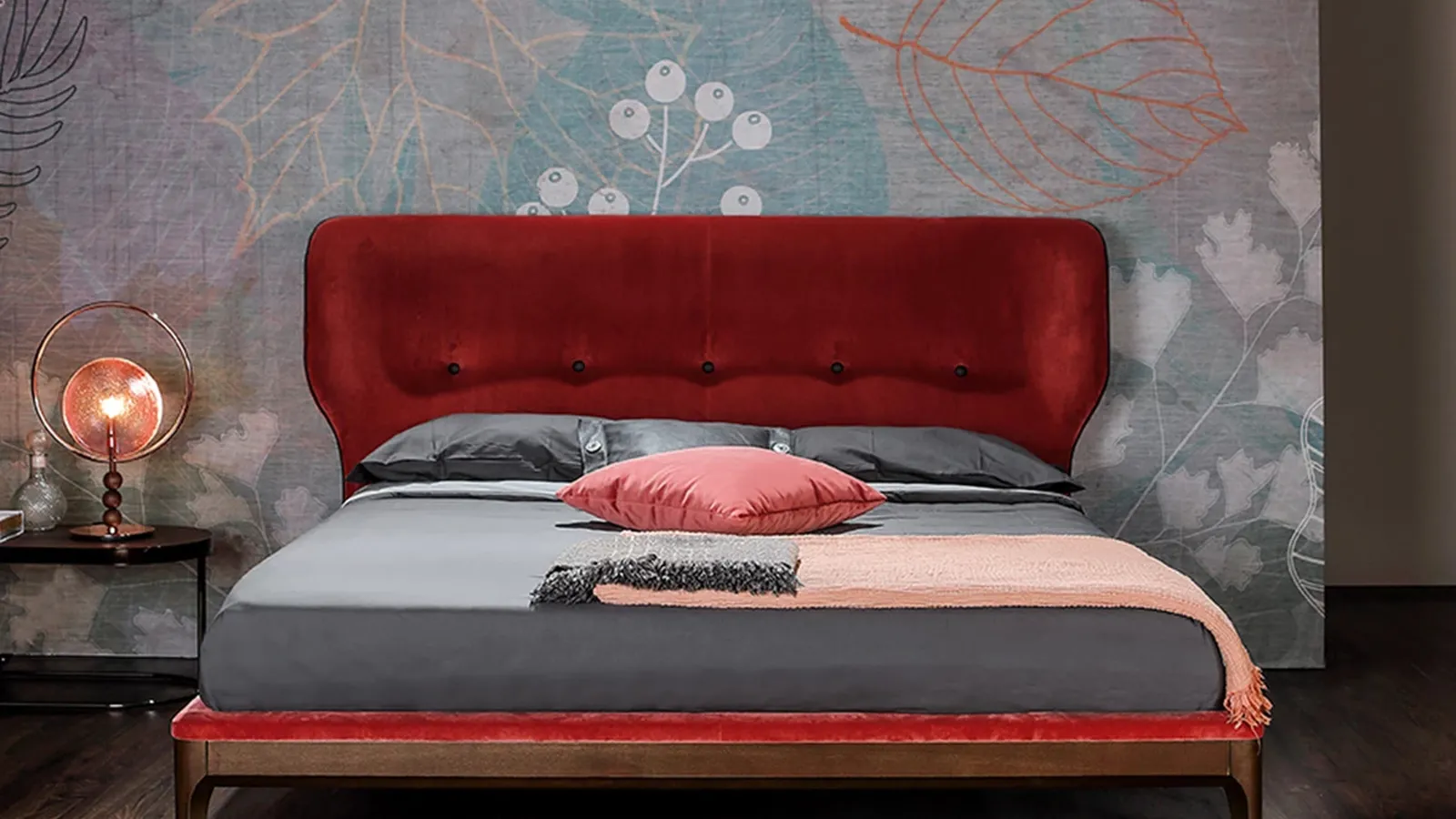 Letto in tessuto Ambra di Tonin Casa