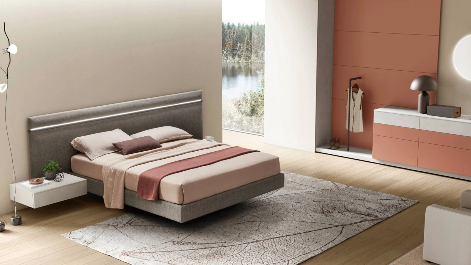 Letto Bumpy Imbottito di Maronese