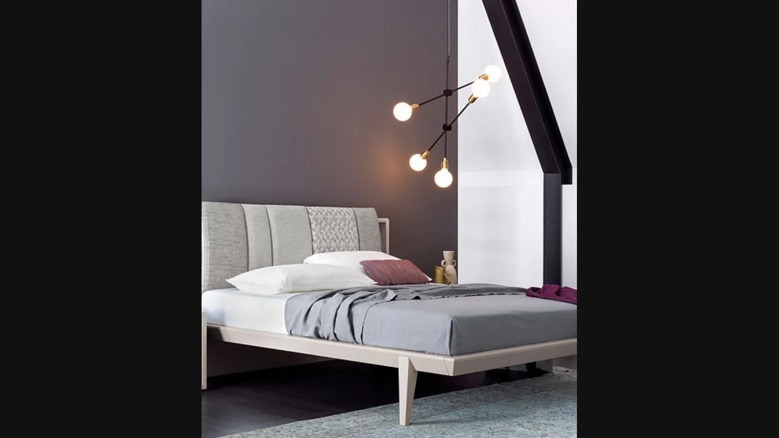 Letto con testiera Aurea di Fasolin