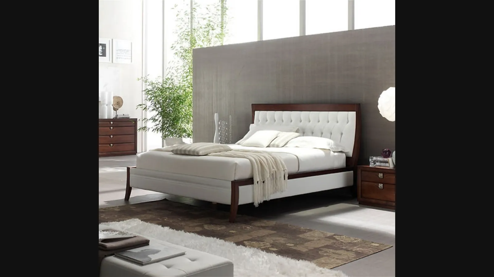 Letto con testiera Diamond di Fasolin