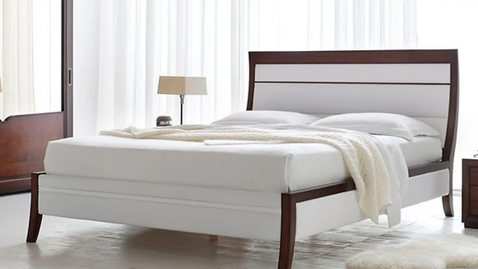 Letto matrimoniale Line di Fasolin