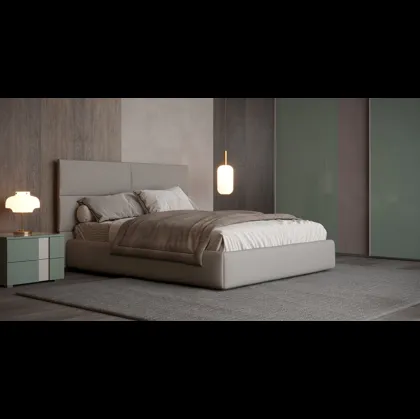 Letto in tessuto Loft con testiera trapuntata di Giessegi