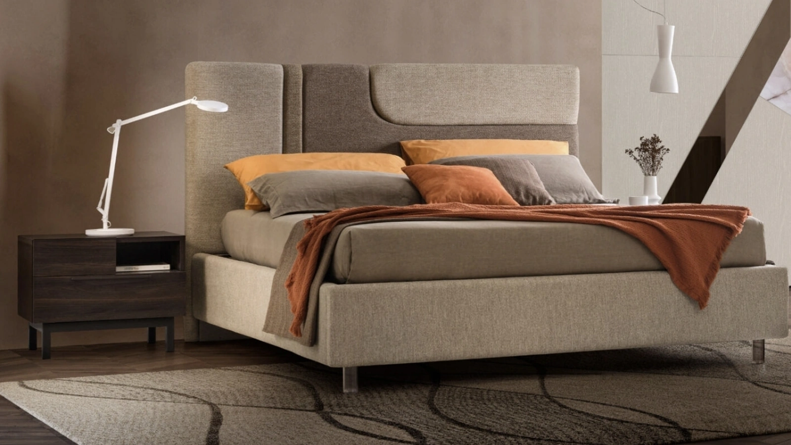 Letto imbottito Giglio di RTL Mobili
