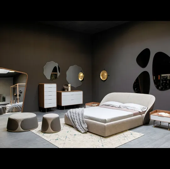 Letto in tessuto con testiera Mama di Tonin Casa