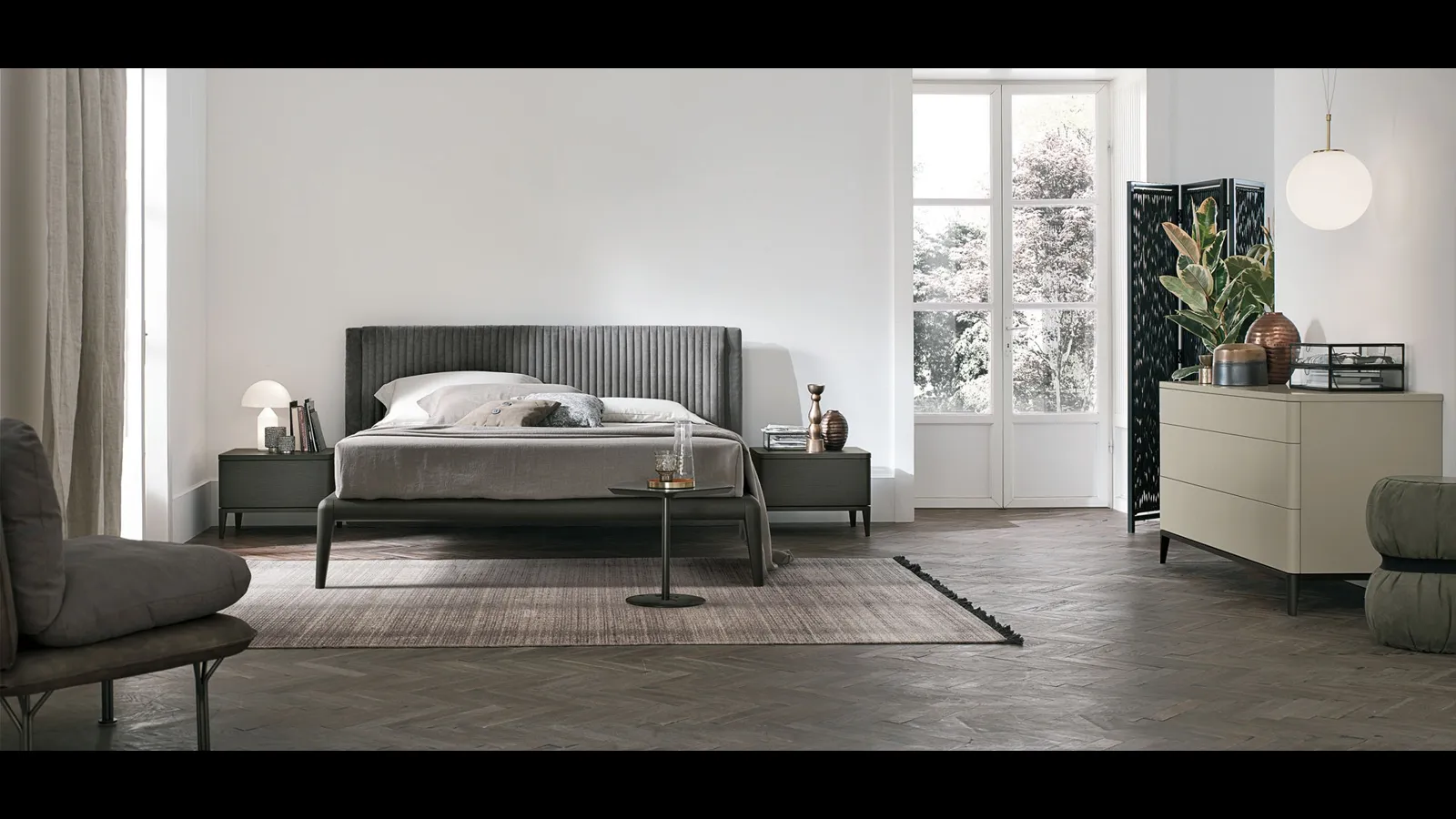 Letto con testiera Marlena di Tomasella