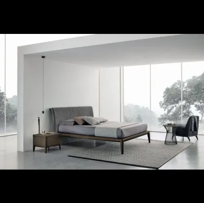 Letto con testiera in econabuk Marlena di Tomasella