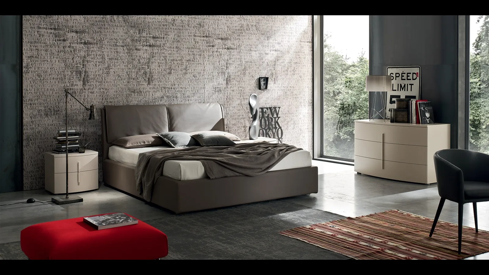 Letto con testiera Ester di Maronese Acf
