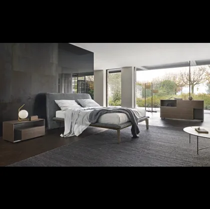 Letto con testiera Peplo di Sangiacomo