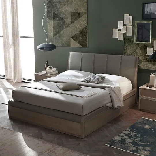 Letto Ruler con testiera e contenitore di Fasolin
