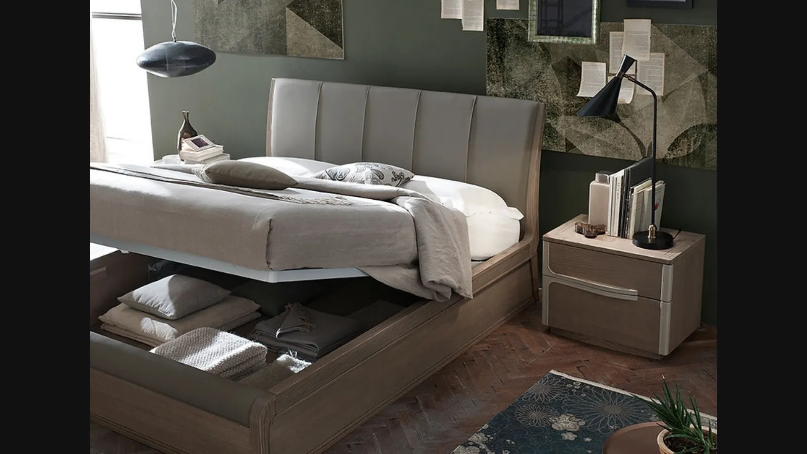 Letto Ruler con contenitore di Fasolin