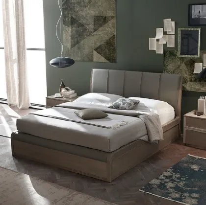 Letto Ruler con testiera e contenitore di Fasolin