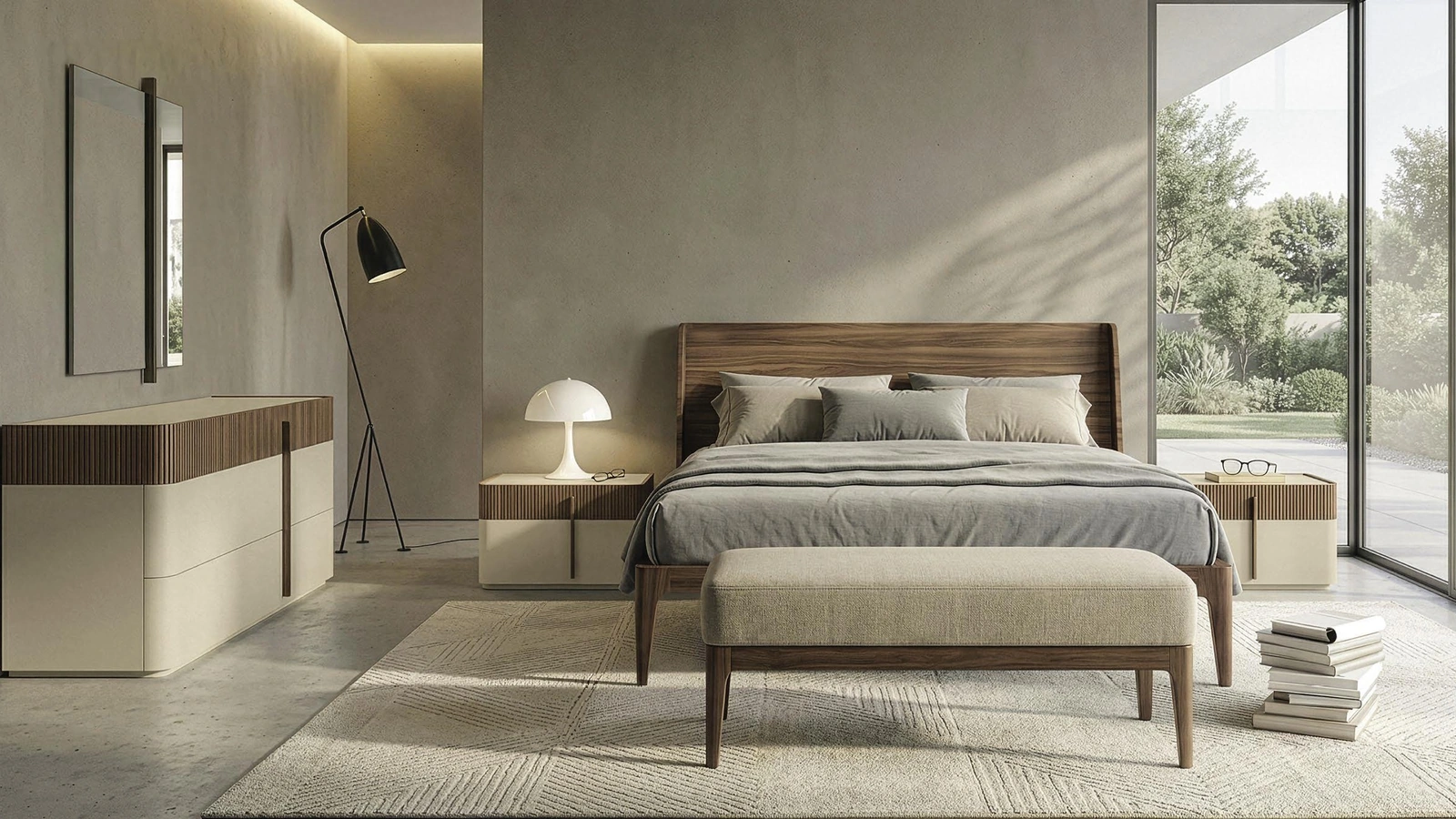 Letto con testiera Talitha di Fasolin