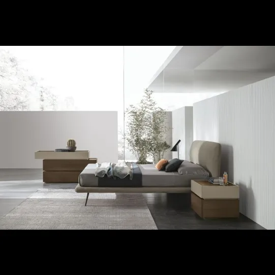 Letto matrimoniale con testiera Luna di Tomasella